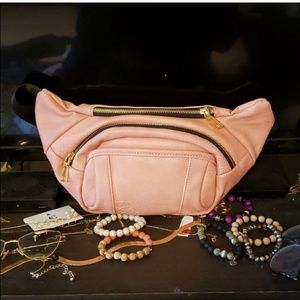 Pink coral fanny pack